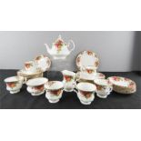 A quantity of Royal Albert Old Country Roses part tea set.