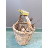 A basket containing tools