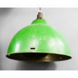 An Industrial factory ceiling light.