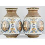 A pair of Villeory & Bosch factory Mettlach Geschutzt vases, no 1921.