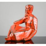 Bay Keramik pottery reclining figure, 1960s, 15cm high.