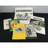 A group of motorcycle printed ephemera including Round the TT Course with HH Daniell, Haddenham