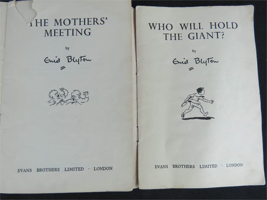 The Mothers' Meeting, and Who Will Hold The Giant, plays by Enid Blighton, both first editions, - Bild 2 aus 2