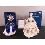 A Royal Doulton Diana 2468 and Laura HN3136, both in original boxes.