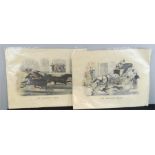 A pair of 19th century Thomas Worth prints; The Deacons Mare, and The Parson's Colt, published by