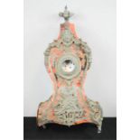 A French 19th century boule work mantle clock, A/F