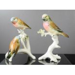 Two Karl Ens porcelain model birds.