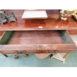 A Georgian serving table, with single drawer, George III.