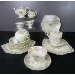 A Foley ware part tea set, including tea pot.