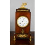 A 19th century German mahogany bracket clock, by F Jurgensen, Kiobenhaen, Roman Numeral dial,