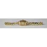 A 9ct gold ladies wristwatch.