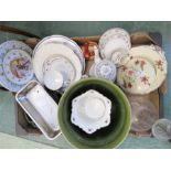A group of items to include part tea service, decanter, plates, Winnie the Pooh clock etc.