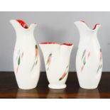 Three Burleigh ware Burgess & Heigh vases.