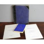 Freemasons printed ephemera including a Declaration book dated 1932.