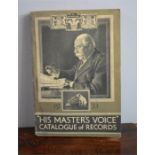 A 1933 His Masters Voice catalogue of records.