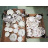 A box of miscellaneous to include Portmerion and Royal Worcester ceramics, together with a teapot,