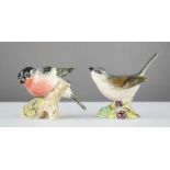 A Beswick Bullfinch and Whitethroat.