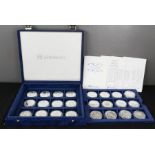 A Diana Princess of Wales silver mint coin collection 1961-1997.