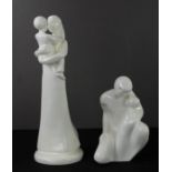 Royal Doulton Mother and Son 18cm high, and Special Bond 16cm high.