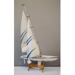 A remote controlled motorised model yacht named Victoria.