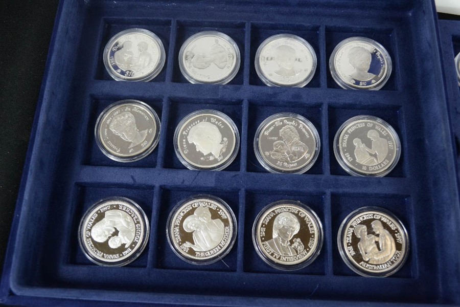 A Diana Princess of Wales silver mint coin collection 1961-1997. - Image 2 of 3
