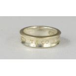 A silver ring stamped Tiffany & Co., size R/S, 0.26toz.
