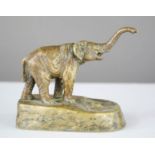 A 19th century bronze elephant bell push.