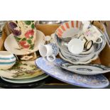 A group of various ceramics including an Imari bowl, floral vase, Victorian bowl, Royal Doulton