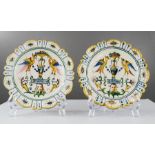 A pair of Italian maiolica dishes 'Firenze'.