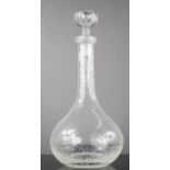 A Victorian decanter, with bubble effect.