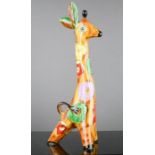 A 1950s ceramic model Giraffe, 25cm high.