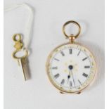 A 9ct gold Victorian ladies gold watch.