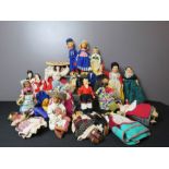 A group of foreign collectors dolls.