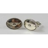 A pair of Bentley Cufflinks, oval form.