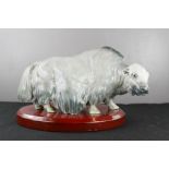 Royal Copenhagen Bison Ox no. 2180 by Peter Herold, first quality, 16cm high.