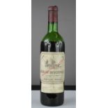 Achille-Fould Chateau Beychevelle Grand Vin 1968 red wine.