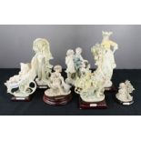 A group of Giuseppi Amarni figure groups/figurines. (7)