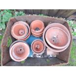 A group of terracotta plant pots.
