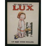 A Lux advertising print. (later copy)