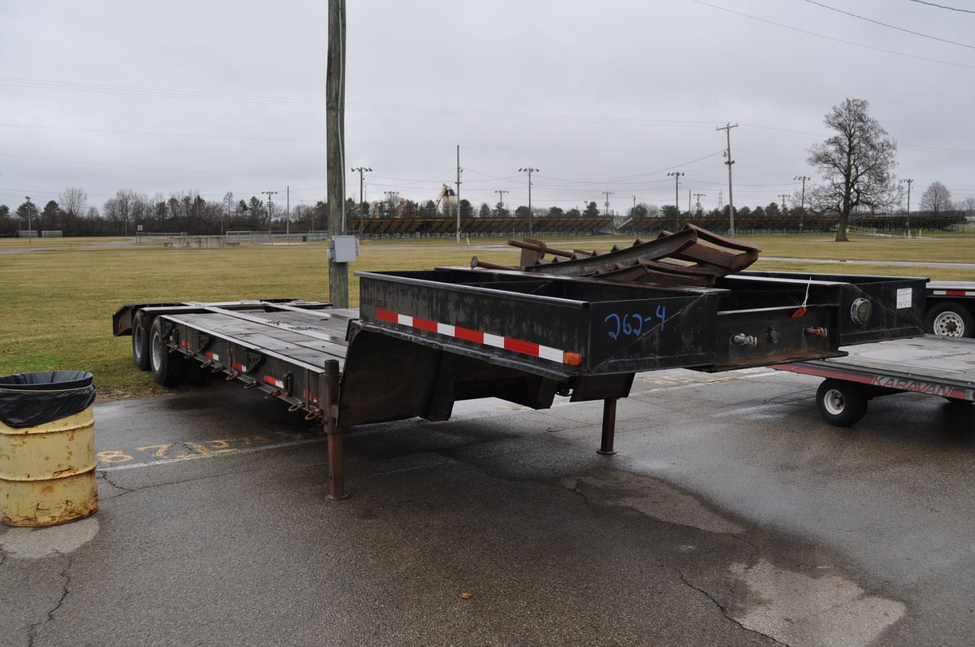 1974 Rodgers lowboy trailer, 16' floor, 4' dovetail, 36' OAL, no ramps, VIN D3714 - Image 6 of 6