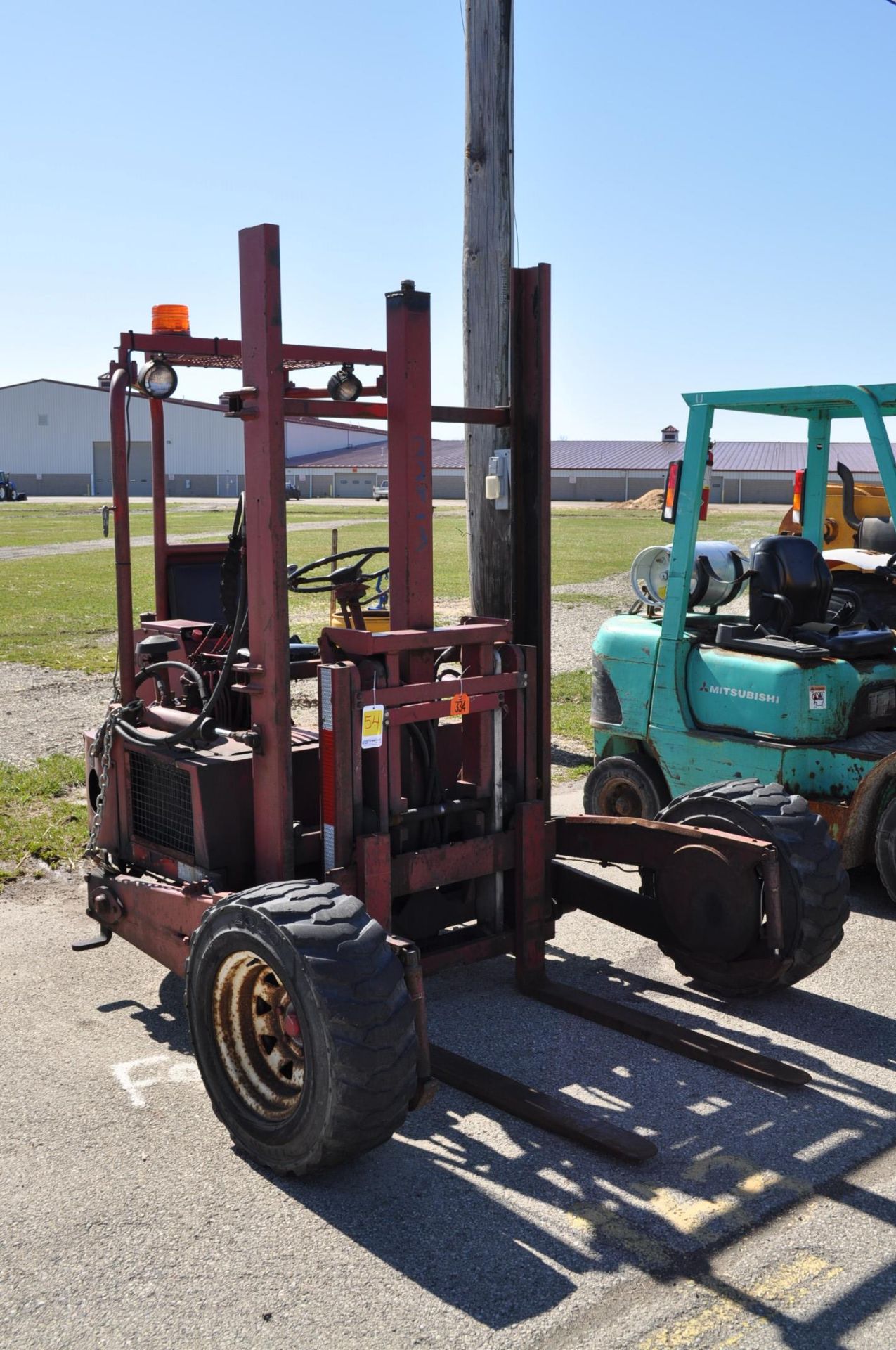 Donkey D12 All Terrain fork lift, Kubota diesel engine, 2463 hrs, SN 4320IKGS45 - Image 5 of 8