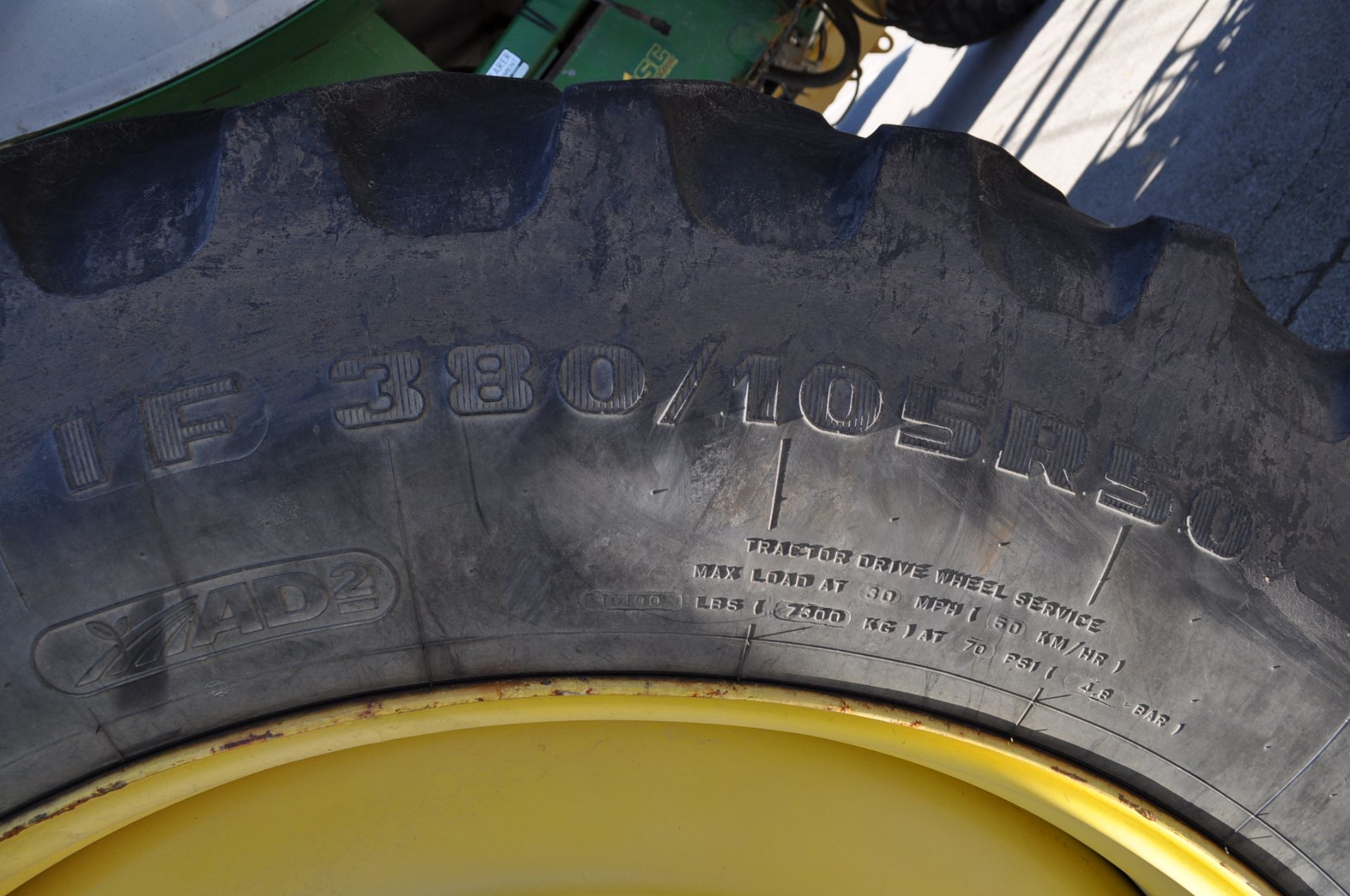 2010 John Deere 4930 combo, 5180 hrs, 380/105R50 tires, 710/70R42 float tires, 1250 SS tank, - Image 5 of 25