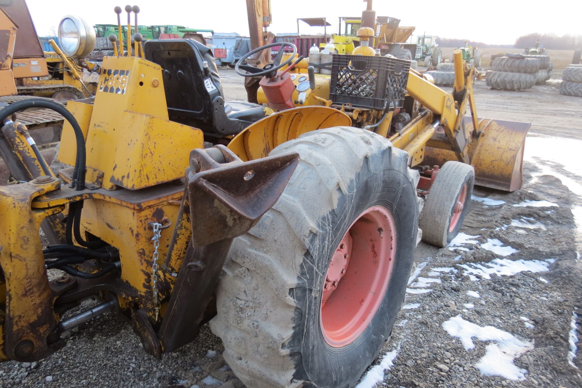 Case 580 construction king backhoe, shows 1955 hrs, rebuilt engine, SN 8665894 - Image 9 of 15