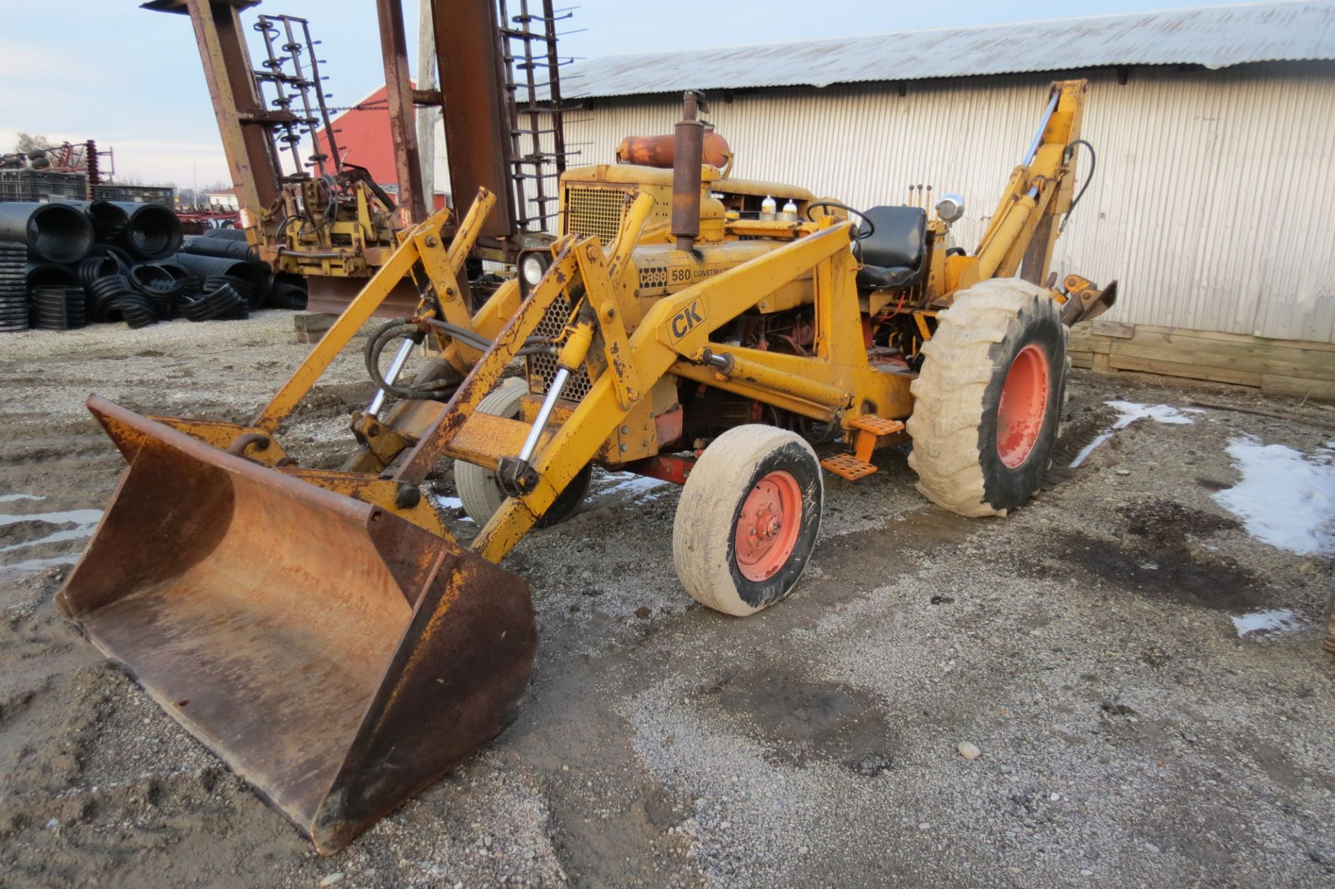 Case 580 construction king backhoe, shows 1955 hrs, rebuilt engine, SN 8665894 - Image 2 of 15