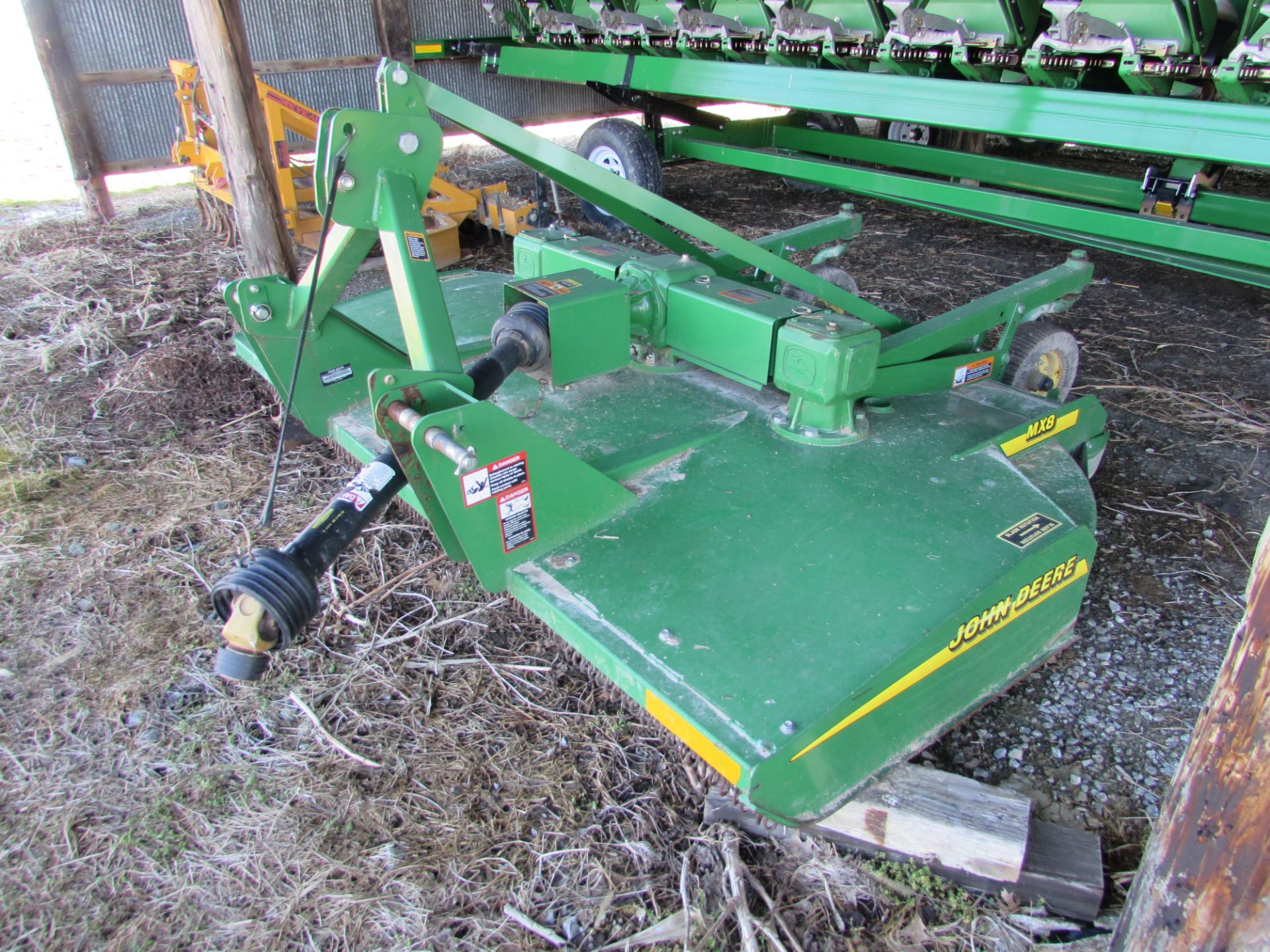 John Deere MX8 rotary mower, 3pt., chain guards, stump jumpers, 540 pto., SN-1P00MX8CHCP030299,