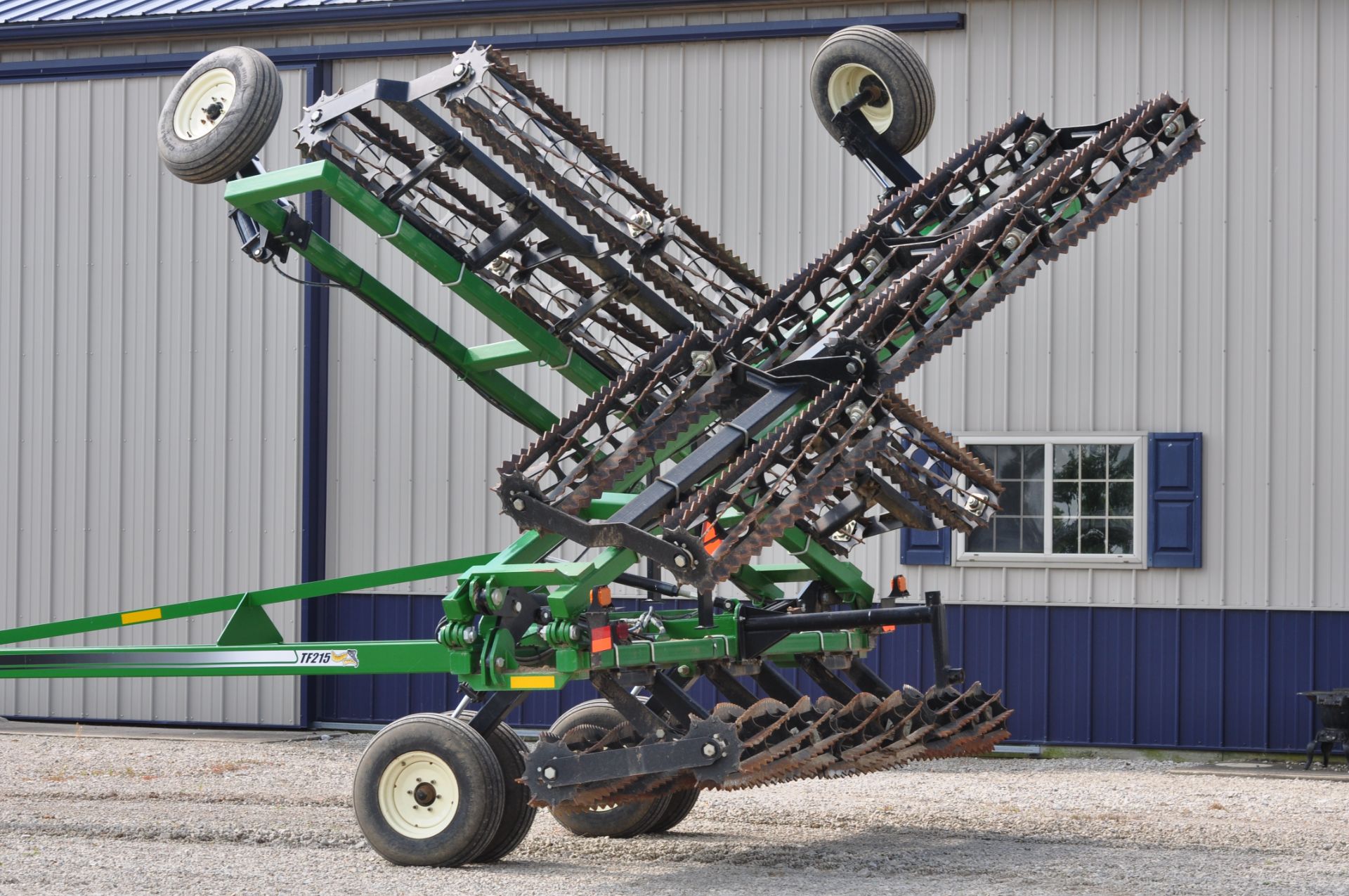 45' J&M TF215 double rolling basket, Torsion flex, 15inch baskets, light package, wing wheel