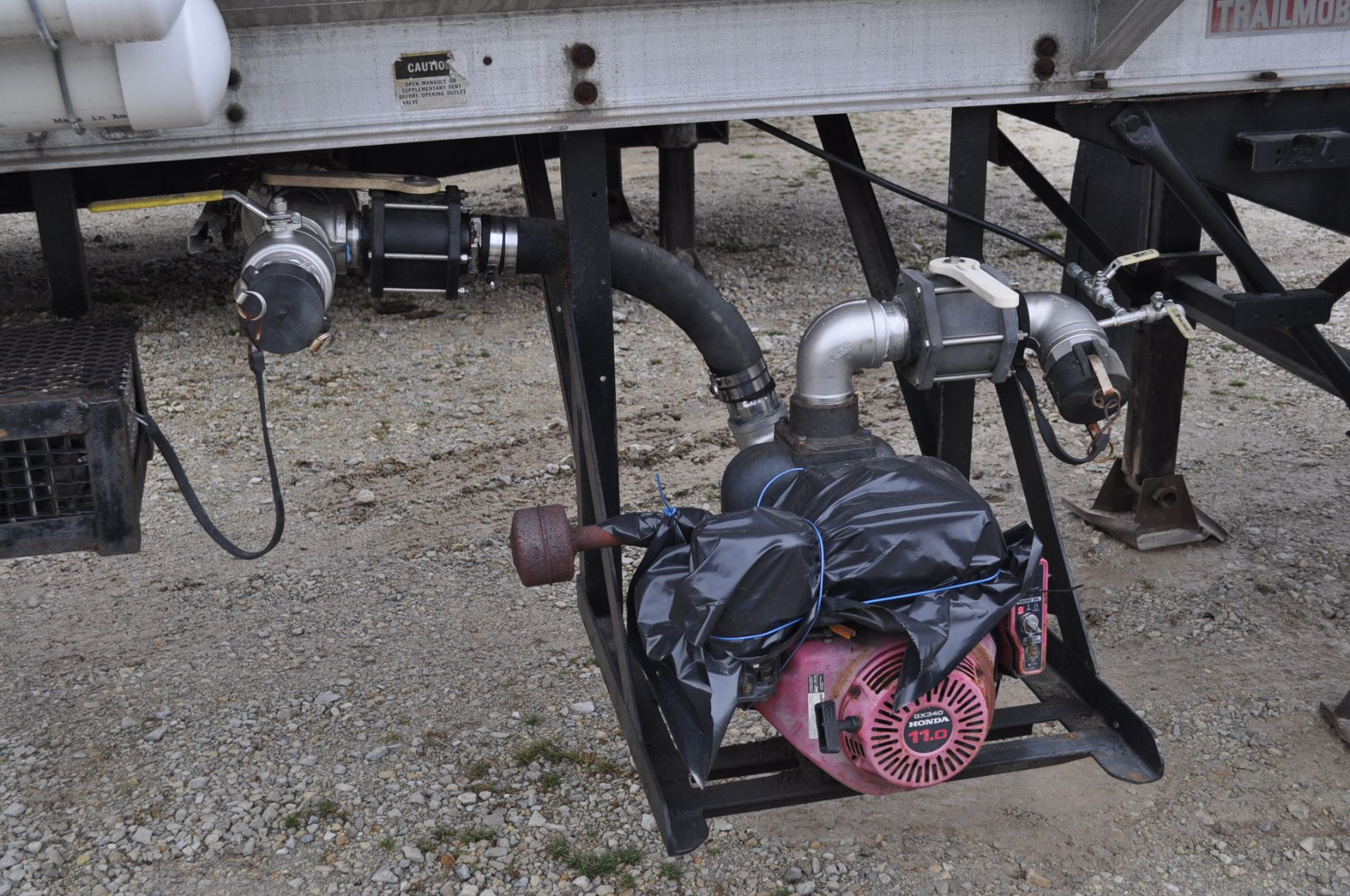 9,000-gal Trailmobile tanker trailer, 11 HP Honda GX340 pump, 295/75R22.5 tires, SN P40297 - Image 7 of 7