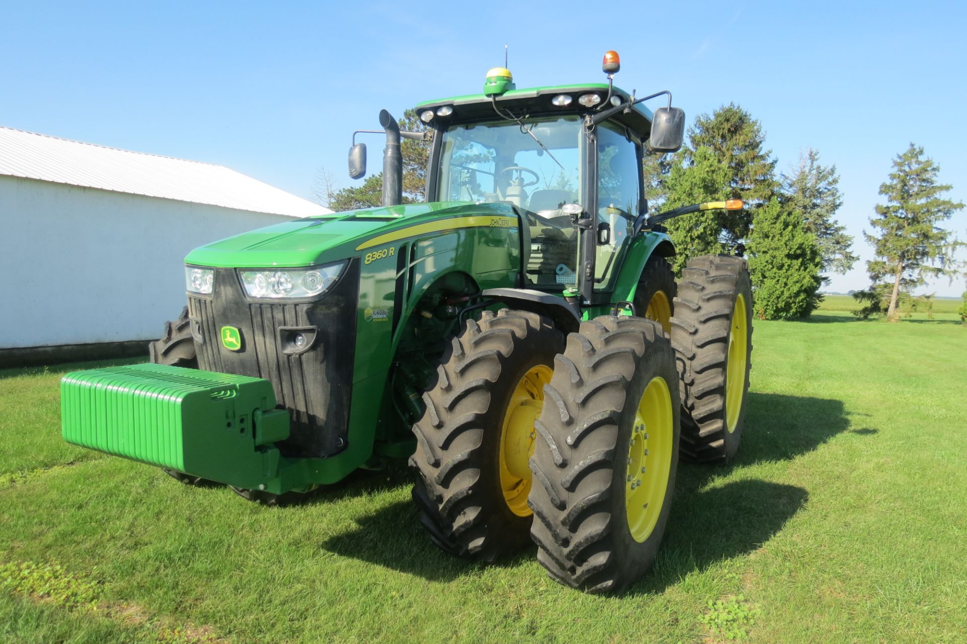 John Deere 8360R MFWD tractor, 480/80R50 rear duals, 420/85 R34 front duals, IVT, ILS, active - Image 19 of 40