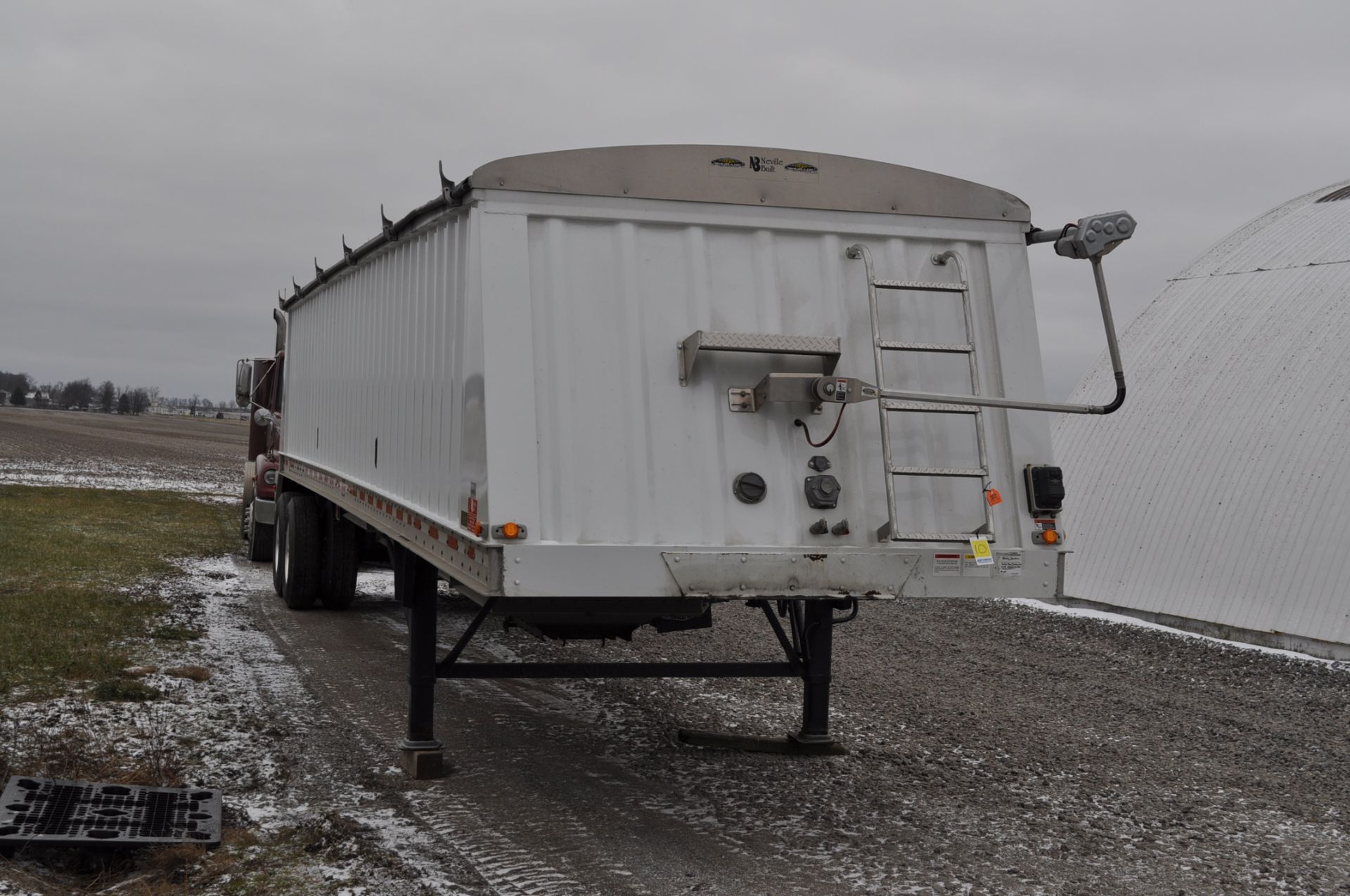 40’ 2012 Neville Built aluminum hopper bottom trailer, Shur-Co 3500 wireless tarp, Shur-Co ProTrap - Image 5 of 14