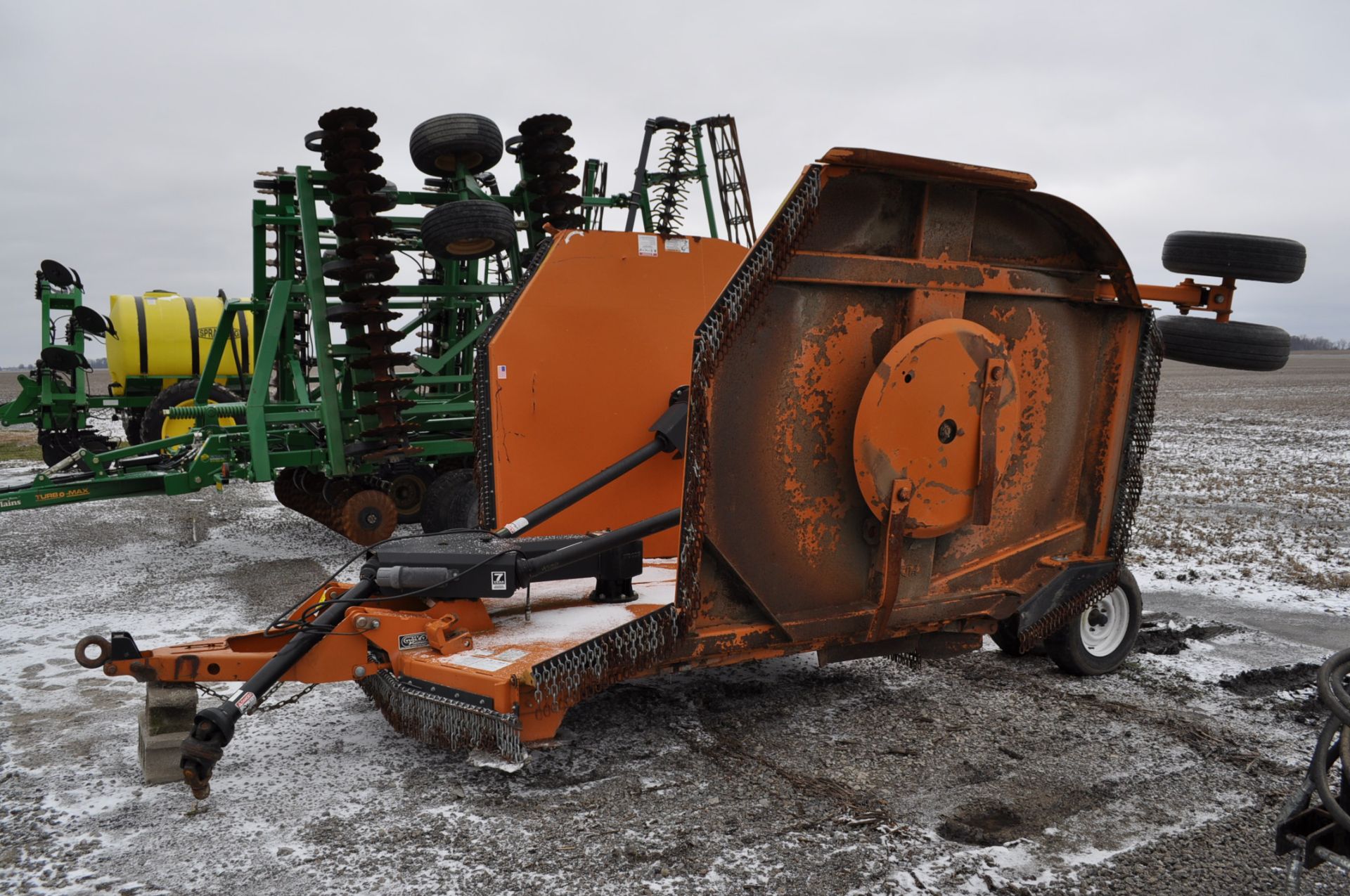 20’ Woods BW240 HDQ rotary mower, stump jumpers, airplane tires, hyd fold, front and rear - Image 2 of 13